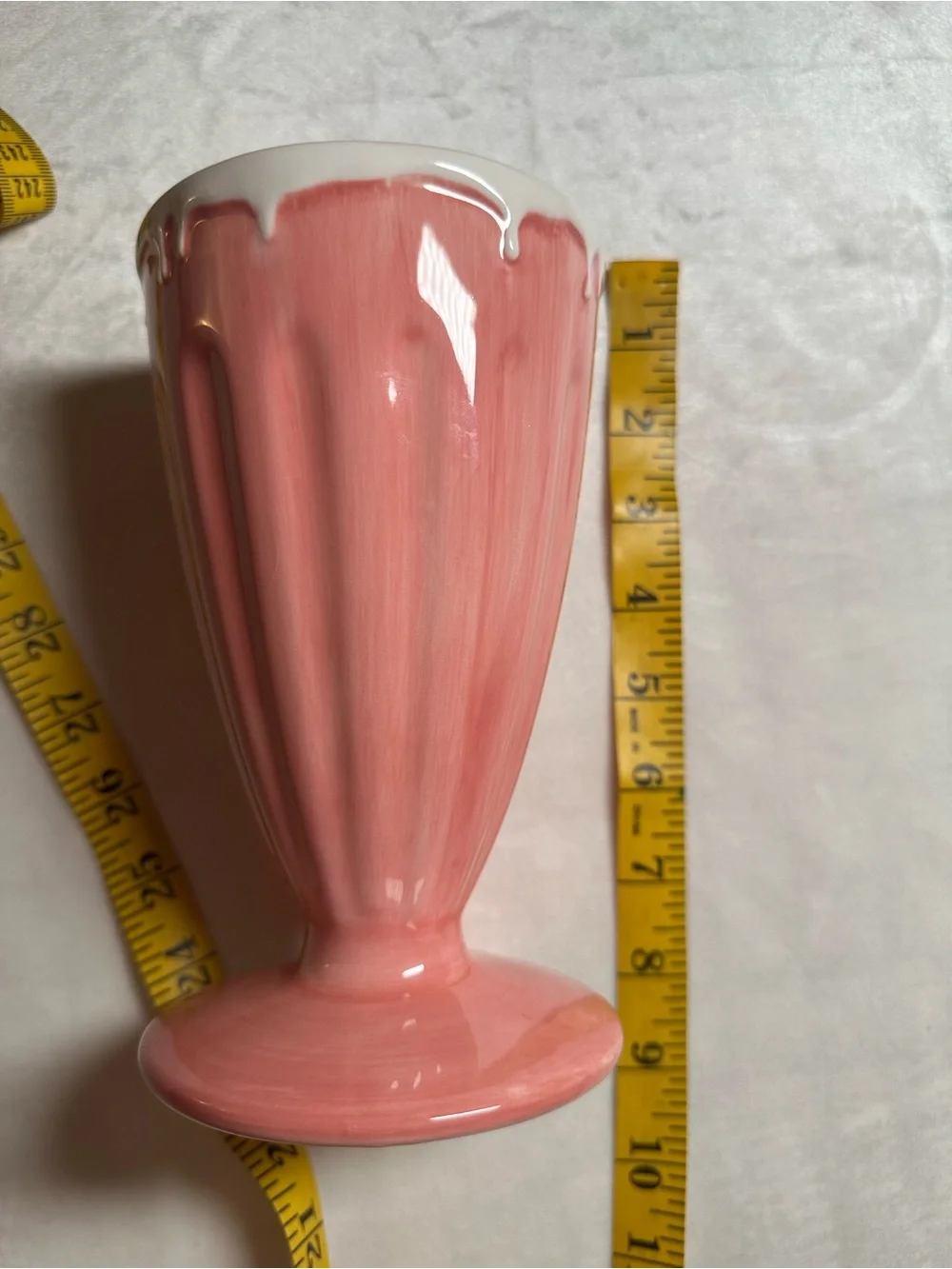 Retired Pottery Barn Outlet Ceramic Milkshake / Parfait Cup